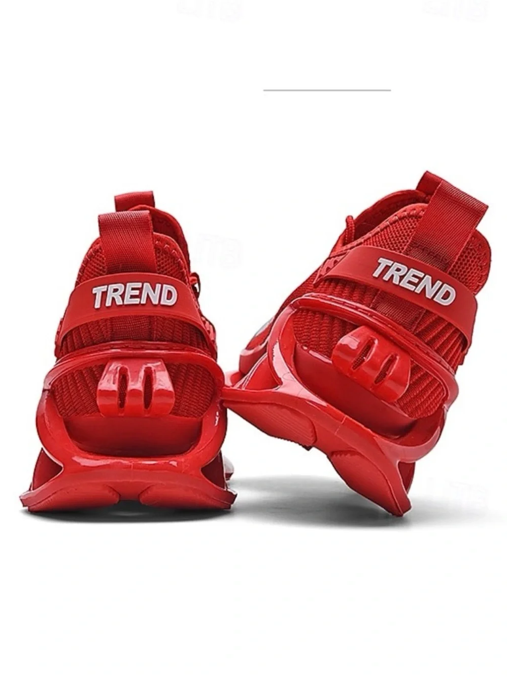 Men's Red Performance Knit Sneakers